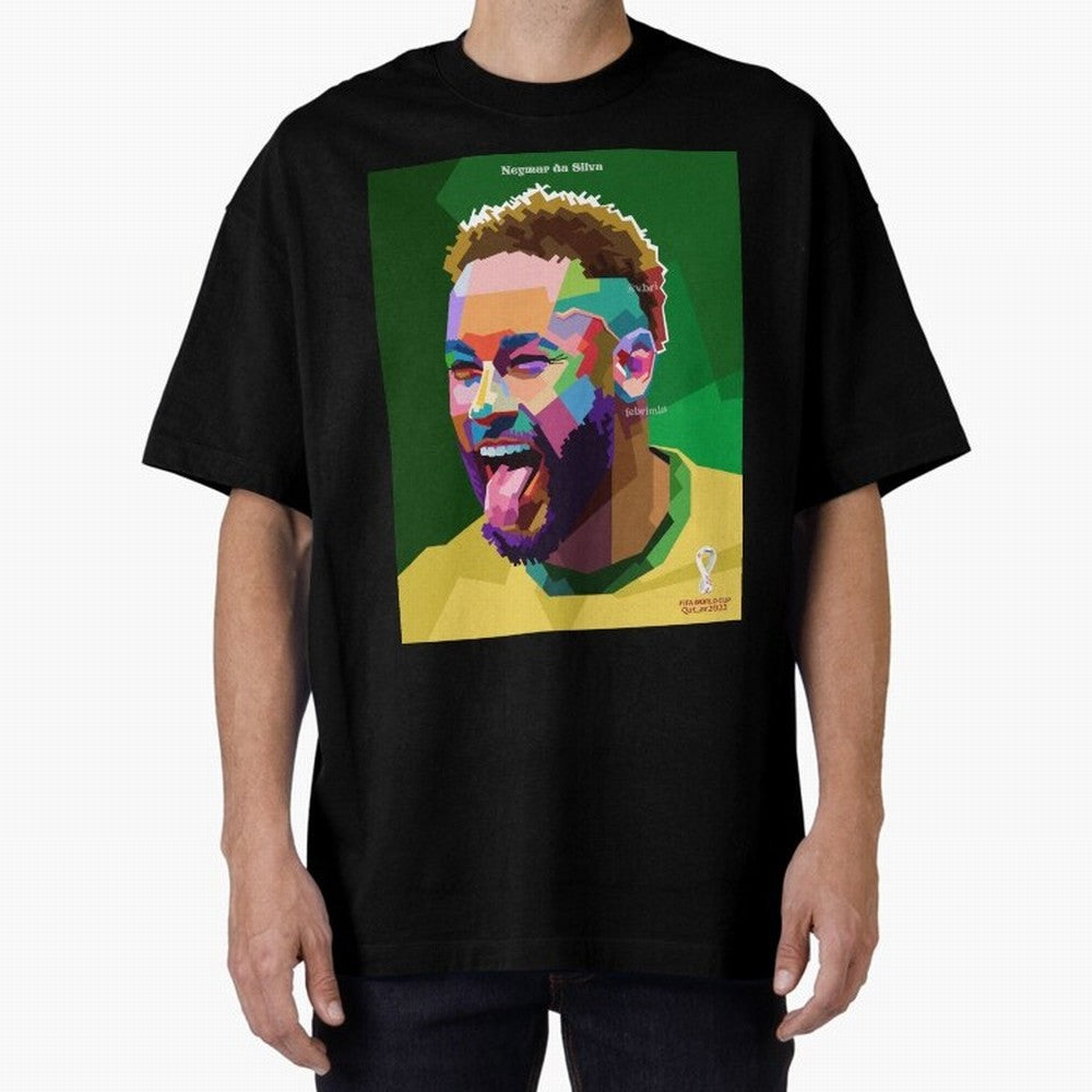 Neymar Brazil World Cup 2022 Pop Art Classic T-Shirt Bring Global Tournament Vibes to FIFA World Cup 2026 USA Canada Mexico Spirit, Celebrating Netherlands, Mbappe and Neymar, Football History, Final Match Energy, Crowd Noise and Once in a Lifetime