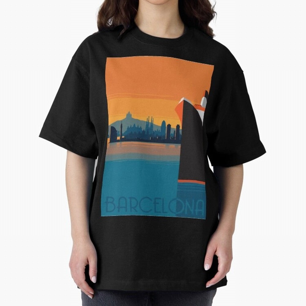Barcelona Spain Travel Classic T-Shirt Show Championship Spirit for FIFA World Cup 2026 USA Canada Mexico Centered on Messi and Cristiano Ronaldo, Netherlands Energy, Global Supporter Spirit, Legendary Goals, National Colors and Tournament