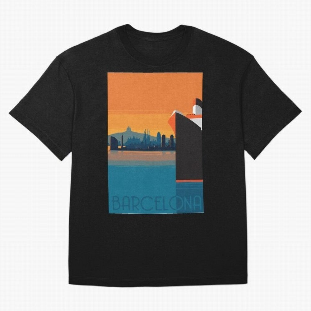 Barcelona Spain Travel Classic T-Shirt Show Championship Spirit for FIFA World Cup 2026 USA Canada Mexico Centered on Messi and Cristiano Ronaldo, Netherlands Energy, Global Supporter Spirit, Legendary Goals, National Colors and Tournament