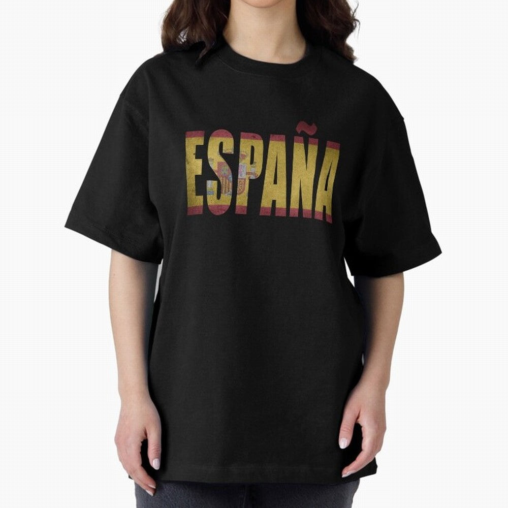 Espa?a Oversized T-Shirt Make the Season About FIFA World Cup 2026 USA Canada Mexico Spirit, with France, Haaland and Mbappe, Vintage Soccer Flavor, Modern Football Stars, National Flags and Final Night Emotion; Great for Supporters Who Love