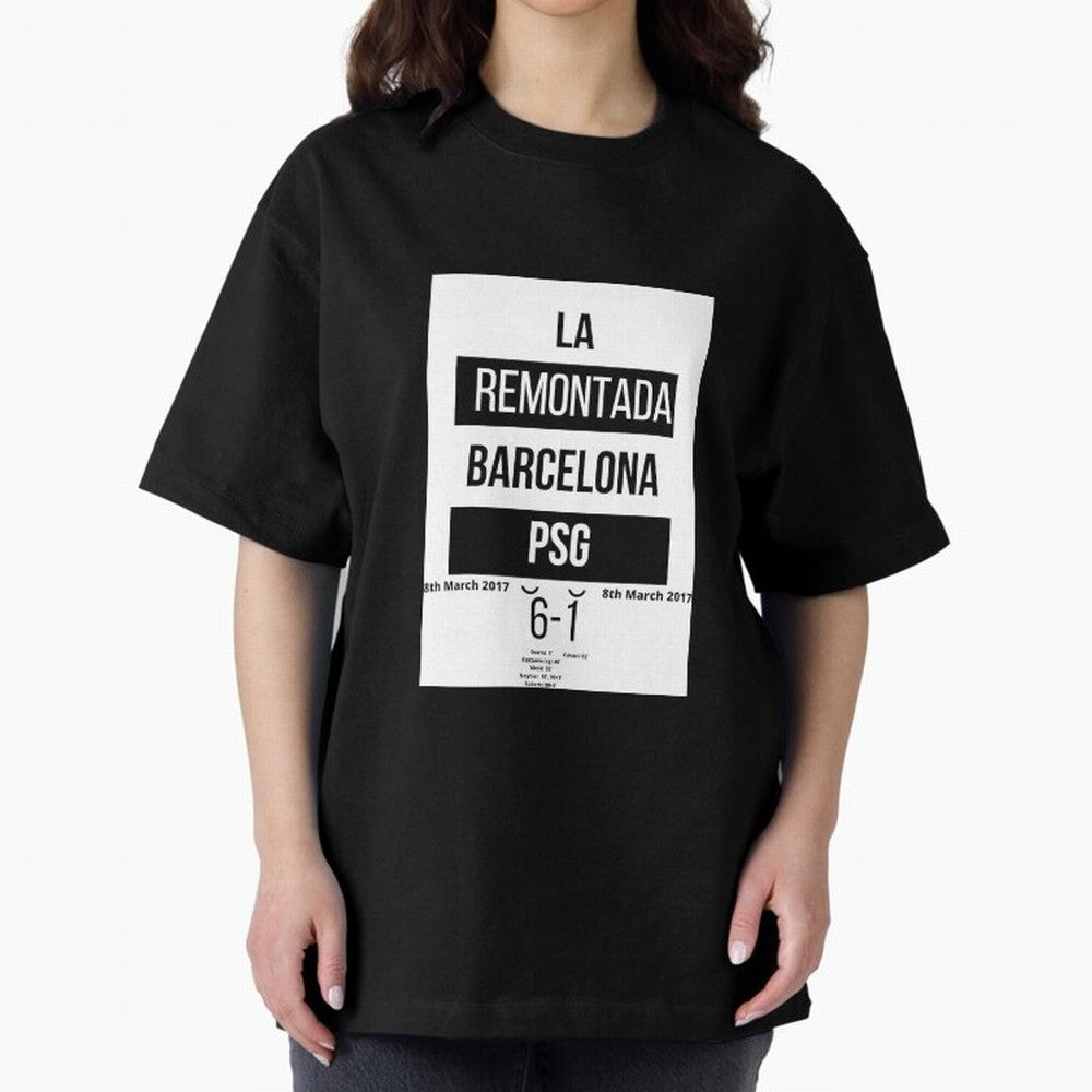 La Remontada Oversized T-Shirt Show Fan Pride Across the FIFA World Cup 2026 Journey through Cristiano Ronaldo Highlights, Spain Pride, Retro Football Energy, Iconic Rivalries, Trophy Chase Drama and Stadium Atmosphere; Built for Supporters Chasing