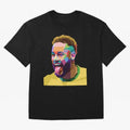 Neymar Brazil Squad Team Pop Art Classic T-Shirt Celebrate Golden Goal Energy in FIFA World Cup 2026 Group Stage for Fans of Messi and Cristiano Ronaldo and Argentina, Bringing Match Day Excitement, Supporter Culture, Golden Goals and Global