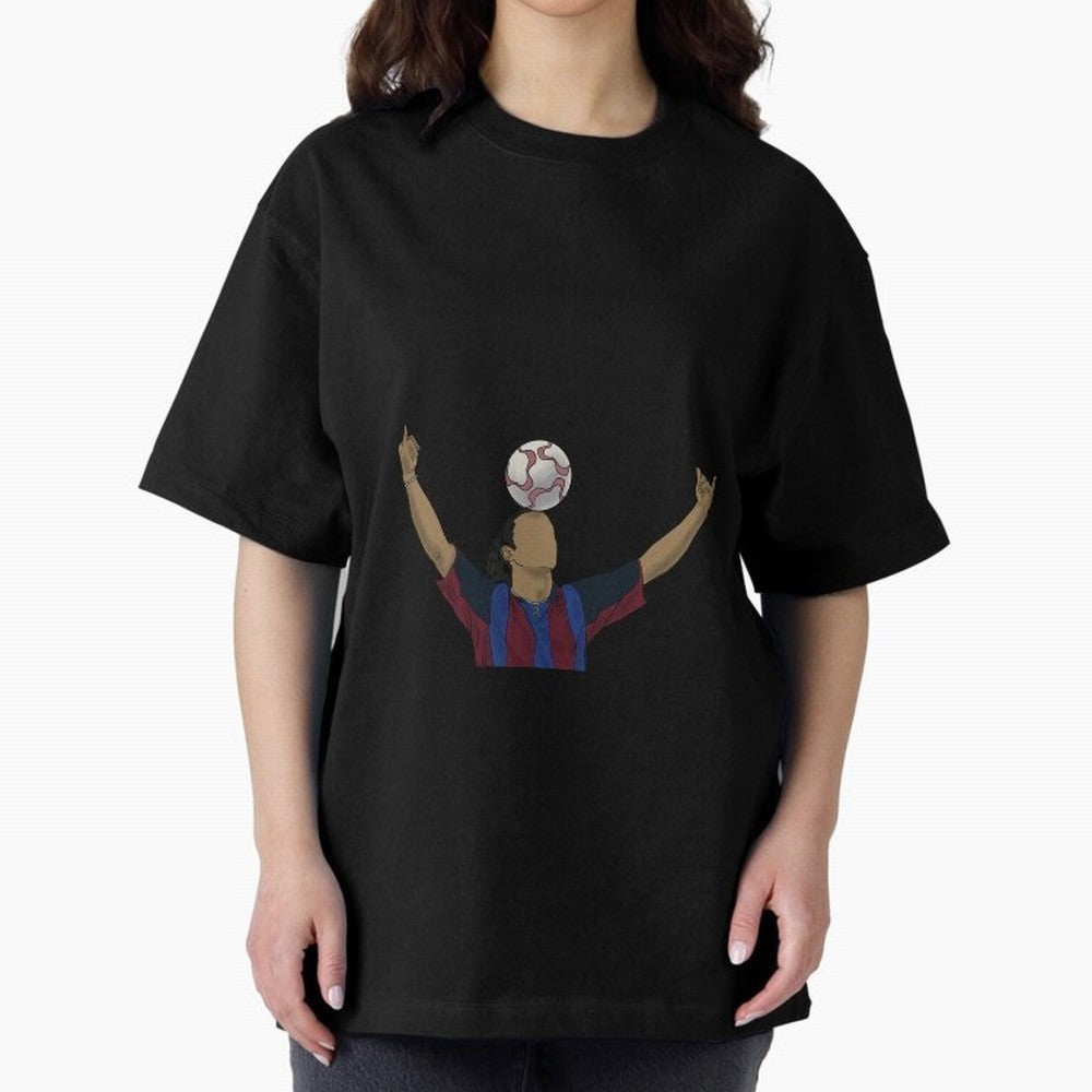 Balancing Act Classic T-Shirt Honor Football Greatness during Global Football Passion for FIFA World Cup 2026 Group Stage, Capturing Haaland, Brazil, Sports Nostalgia, International Competition, Famous Players and Unforgettable Victories; Great for
