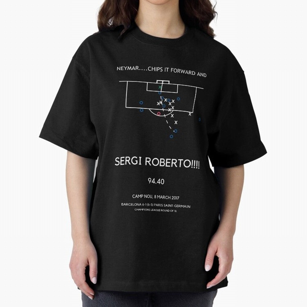 Sergi Roberto Winning Goal vs PSG (La Remontada) Classic T-Shirt Upgrade Match Day Hype around FIFA World Cup 2026 Group Stage, Haaland, England, Retro Football Energy, Iconic Rivalries, Trophy Chase Drama and Stadium Atmosphere; Built for