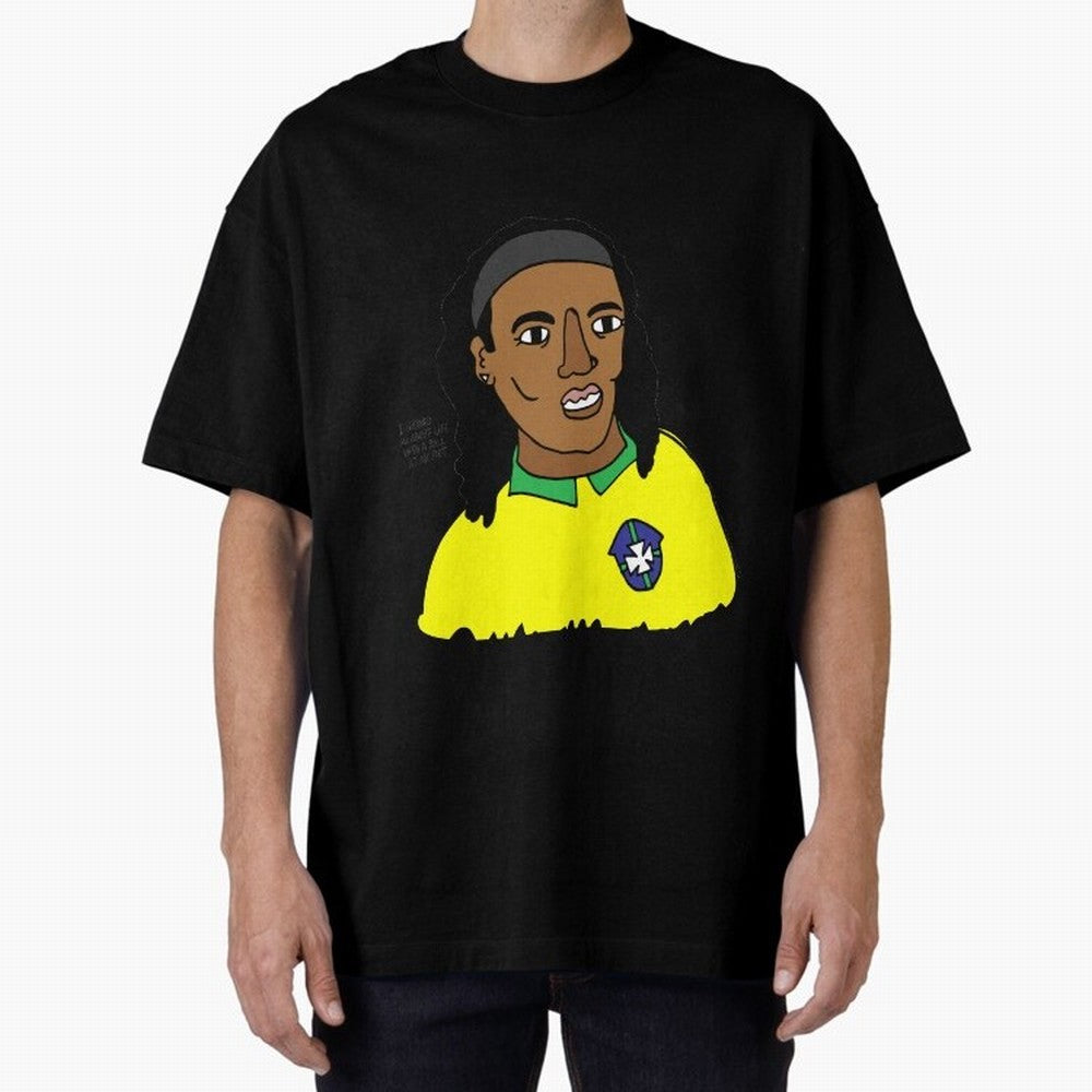 Ronaldinho Brazil Football Ball Life Classic T-Shirt Celebrate Football Heritage in FIFA World Cup 2026 USA Canada Mexico for Fans of Messi, Neymar and Mbappe and Argentina, Bringing Soccer Culture, Superstar Moments, National Team Dreams and
