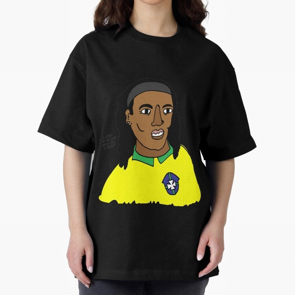 Ronaldinho Brazil Football Ball Life Classic T-Shirt Celebrate Football Heritage in FIFA World Cup 2026 USA Canada Mexico for Fans of Messi, Neymar and Mbappe and Argentina, Bringing Soccer Culture, Superstar Moments, National Team Dreams and