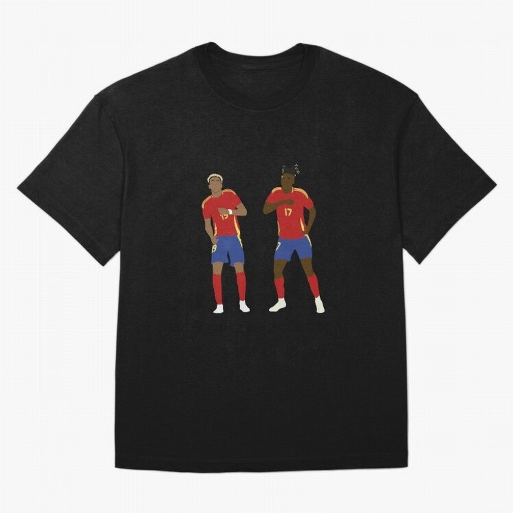 Yamal and Williams Dance Duo Oversized T-Shirt Feel the Heartbeat of Global Football Passion for FIFA World Cup 2026, Driven by CR7 and Messi, Netherlands, Global Supporter Spirit, Legendary Goals, National Colors and Tournament Celebration;