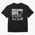 Professional Diver - Funny Soccer Faking Injury Oversized T-Shirt Celebrate Unforgettable Nights in FIFA World Cup 2026 for Fans of Haaland and Mbappe and Spain, Bringing Soccer Culture, Superstar Moments, National Team Dreams and Competitive Fire;