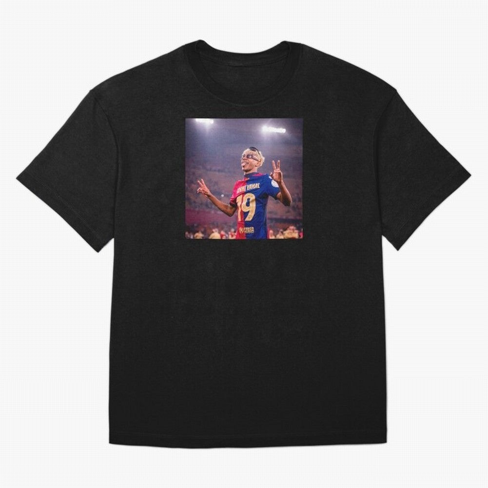 Lamine Yamal Oversized T-Shirt Follow the Final Road of FIFA World Cup 2026 USA Canada Mexico Centered on Messi, Neymar and Mbappe, Brazil, Portugal and Argentina Energy, Retro Football Energy, Iconic Rivalries, Trophy Chase Drama and Stadium