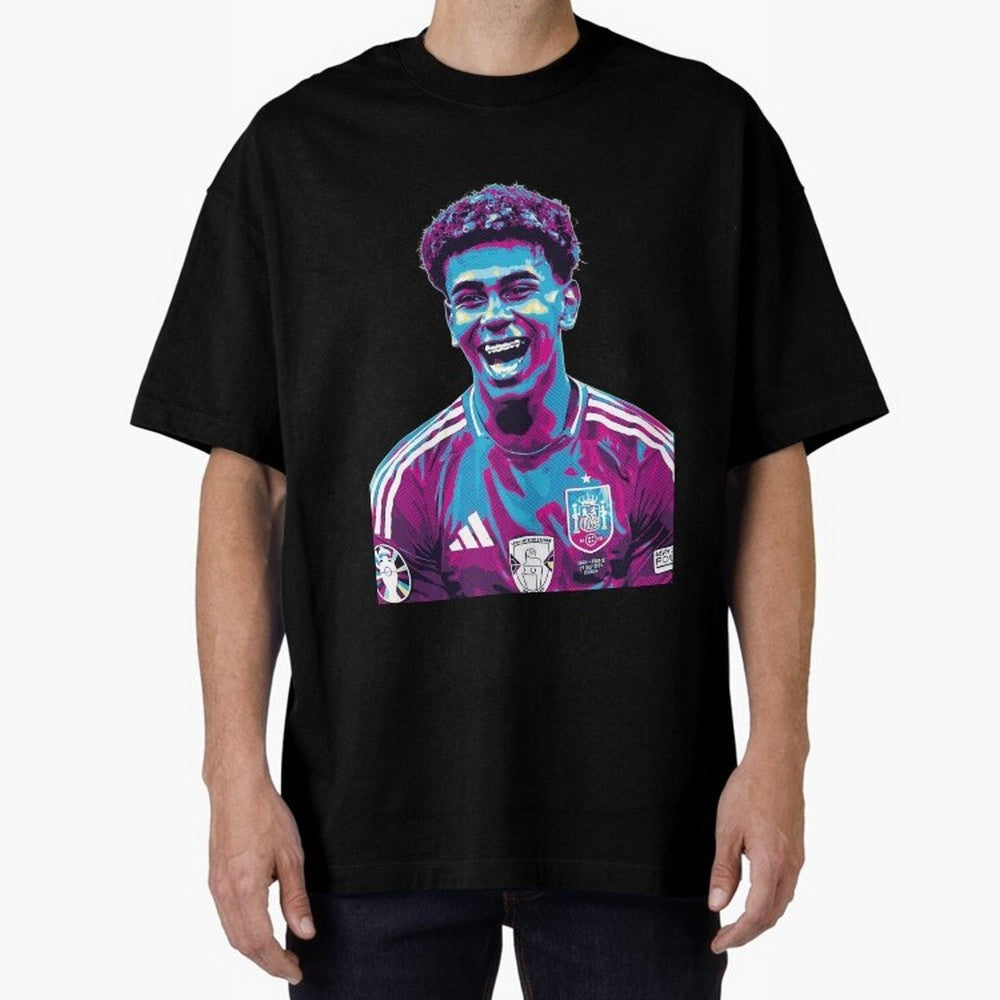 lamine yamal laugh Classic T-Shirt Celebrate Golden Goal Energy in Match Day Hype around FIFA World Cup 2026, Haaland, Brazil, Portugal and Argentina, Goal Celebration Energy, Supporter Heritage, Football Icons and Worldwide Tournament Joy; Ideal