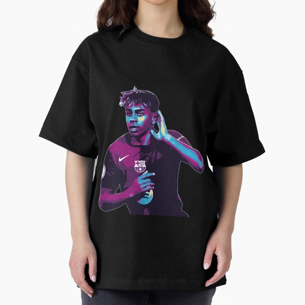 Lamine Yamal goal celebration Oversized T-Shirt Support the Legends of the FIFA World Cup 2026 USA Canada Mexico Journey through Haaland Highlights, France and Portugal Pride, Game Day Rituals, Football Legends, Country Pride and the Road to the