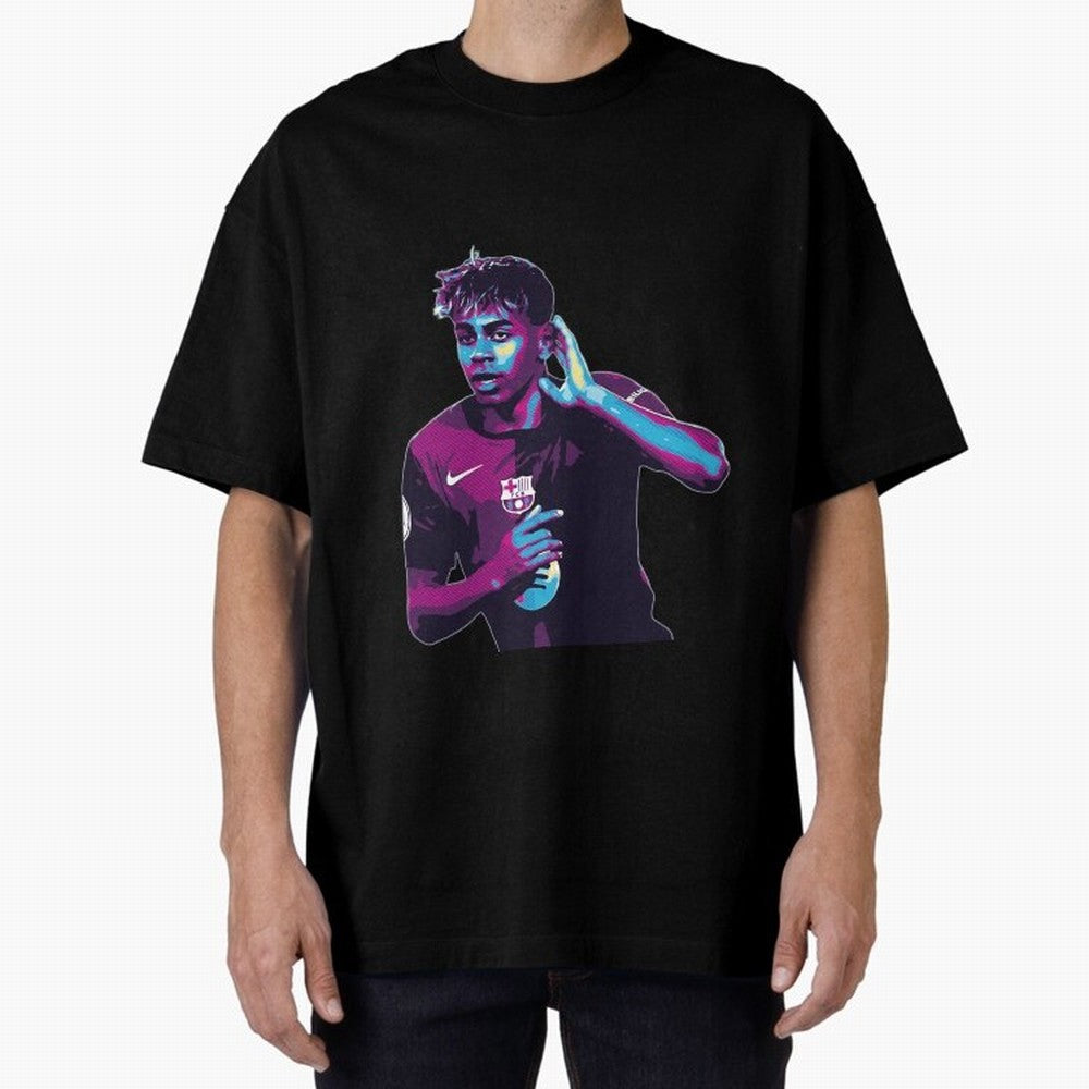 Lamine Yamal goal celebration Oversized T-Shirt Support the Legends of the FIFA World Cup 2026 USA Canada Mexico Journey through Haaland Highlights, France and Portugal Pride, Game Day Rituals, Football Legends, Country Pride and the Road to the