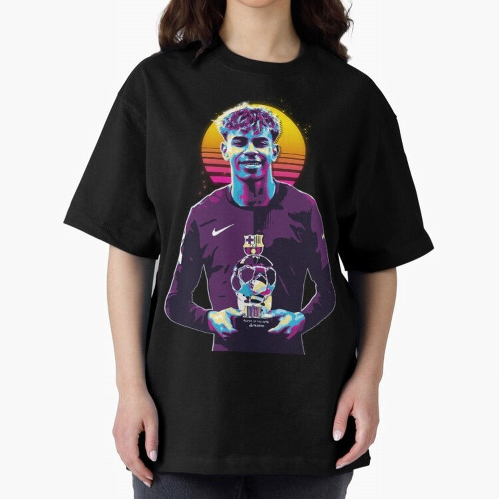 Lamine Yamal holding the trophy Classic T-Shirt Stand with FIFA World Cup 2026 Group Stage Spirit, Celebrating Netherlands, Messi, CR7 and Mbappe, Classic Soccer Heritage, Championship Pressure, Fan Loyalty and International Pride; Ideal for Fans
