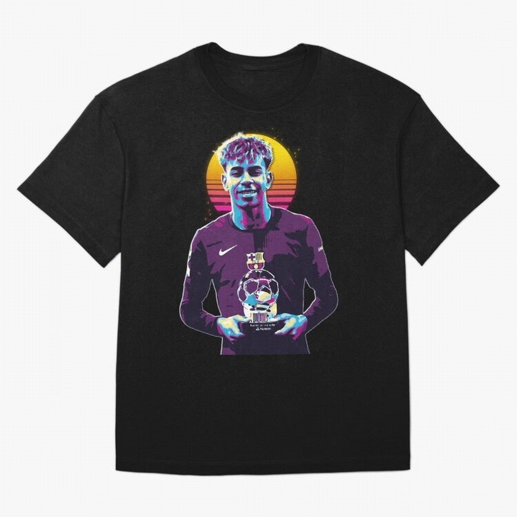 Lamine Yamal holding the trophy Classic T-Shirt Stand with FIFA World Cup 2026 Group Stage Spirit, Celebrating Netherlands, Messi, CR7 and Mbappe, Classic Soccer Heritage, Championship Pressure, Fan Loyalty and International Pride; Ideal for Fans