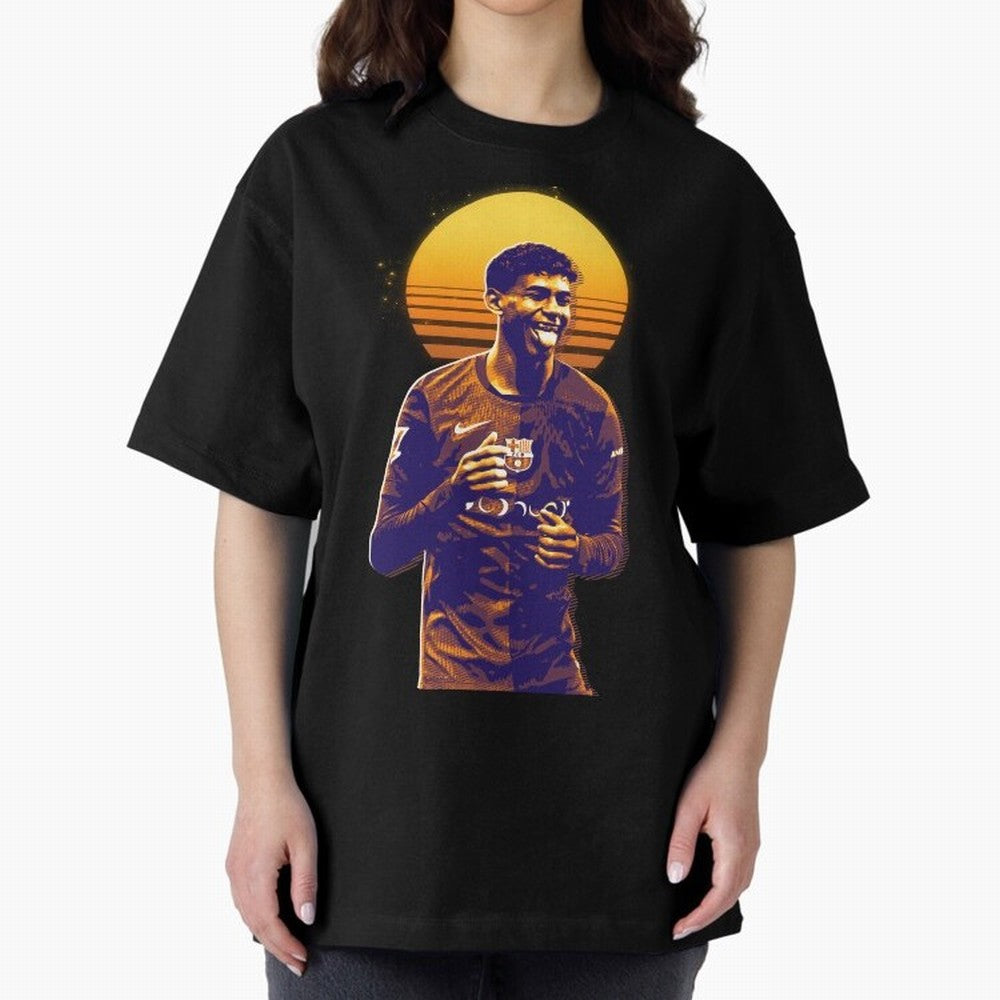 Yamal Lamine fcb club Oversized T-Shirt Bring Global Tournament Vibes to FIFA World Cup 2026 for Fans of Messi and England, Bringing Goal Celebration Energy, Supporter Heritage, Football Icons and Worldwide Tournament Joy; Ideal for Fans Who Follow