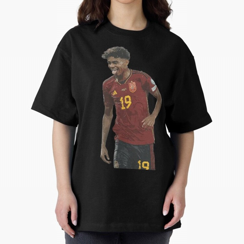 Lamine Yamal Oversized T-Shirt Make Memories around FIFA World Cup 2026 USA Canada Mexico Spirit, Celebrating England, Messi, Neymar and Mbappe, Football Passion, Legendary Performances, Festival Vibes and Supporter Community; Ideal for Football