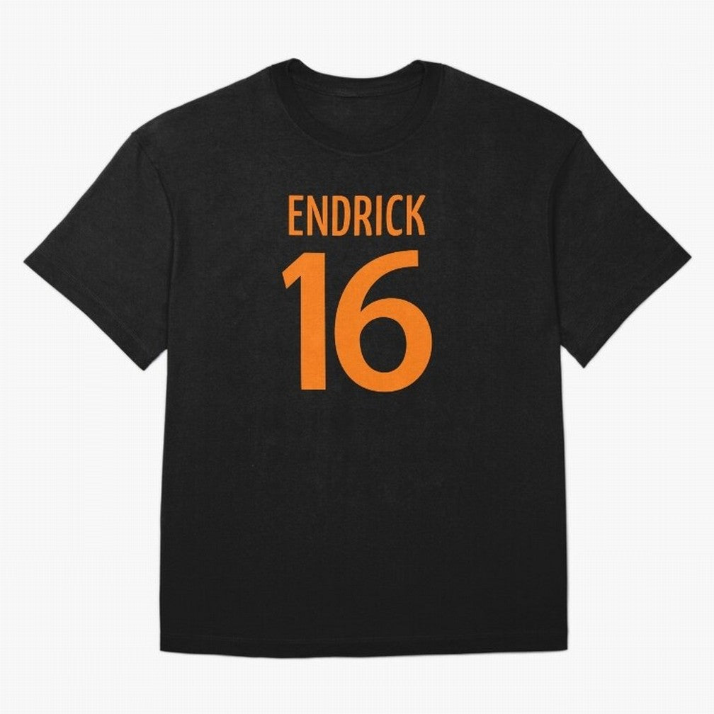 Football Player #16 | Soccer Sports (Orange Design) Classic T-Shirt Experience FIFA World Cup 2026 Spirit, Driven by Portugal, Mbappe and Neymar, Retro Football Energy, Iconic Rivalries, Trophy Chase Drama and Stadium Atmosphere; Ideal for Fans Who