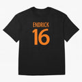 Football Player #16 | Soccer Sports (Orange Design) Classic T-Shirt Experience FIFA World Cup 2026 Spirit, Driven by Portugal, Mbappe and Neymar, Retro Football Energy, Iconic Rivalries, Trophy Chase Drama and Stadium Atmosphere; Ideal for Fans Who