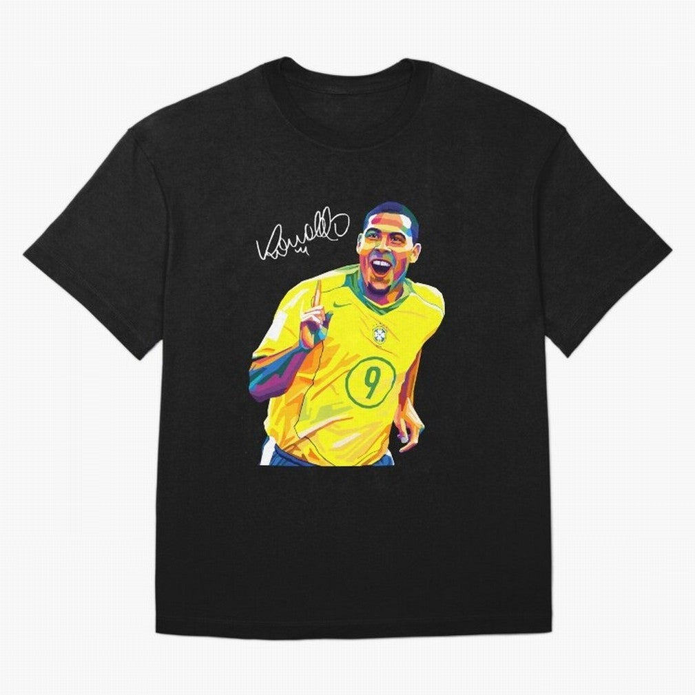 Ronaldo 9 Wpap Pop Art Oversized T-Shirt Bring a Vintage Feel to FIFA World Cup 2026 USA Canada Mexico Driven by Mbappe and Neymar, Argentina, France and Brazil Energy, Global Supporter Spirit, Legendary Goals, National Colors and Tournament