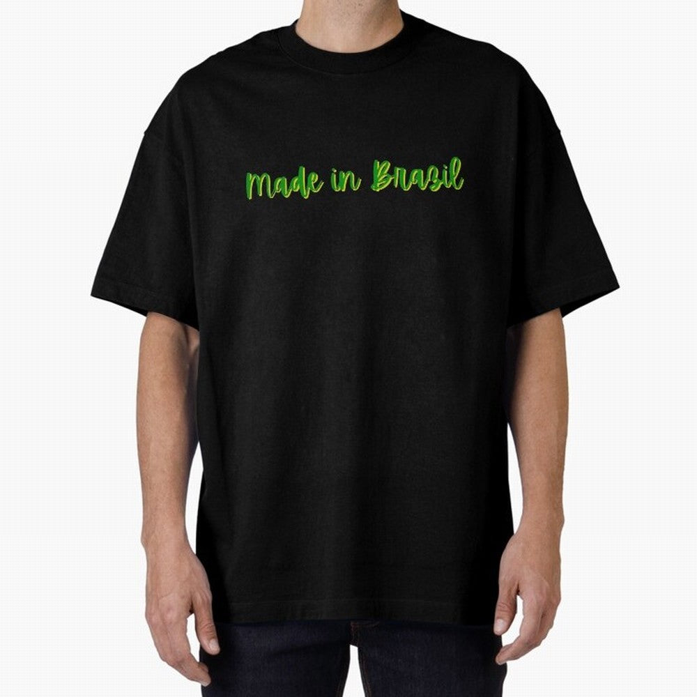Made in Brazil Oversized T-Shirt Turn Every Weekend Toward FIFA World Cup 2026 for Fans of Messi, Neymar and Mbappe and Argentina, France and Brazil, Bringing Goal Celebration Energy, Supporter Heritage, Football Icons and Worldwide Tournament Joy;