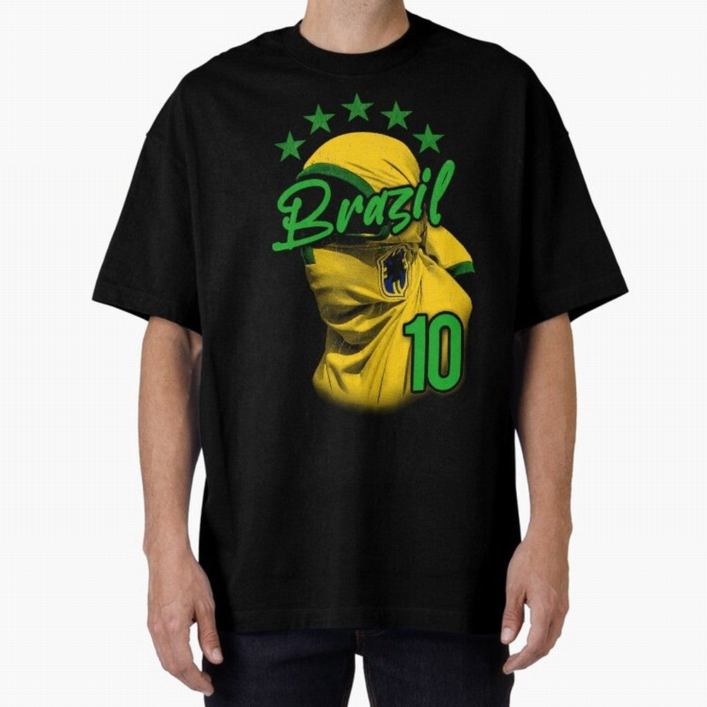 Design Brazil 10 Classic T-Shirt Celebrate FIFA World Cup 2026 Group Stage for Fans of Mbappe and Neymar and Brazil, Bringing Soccer Culture, Superstar Moments, National Team Dreams and Competitive Fire; Great for Supporters Who Love Legendary