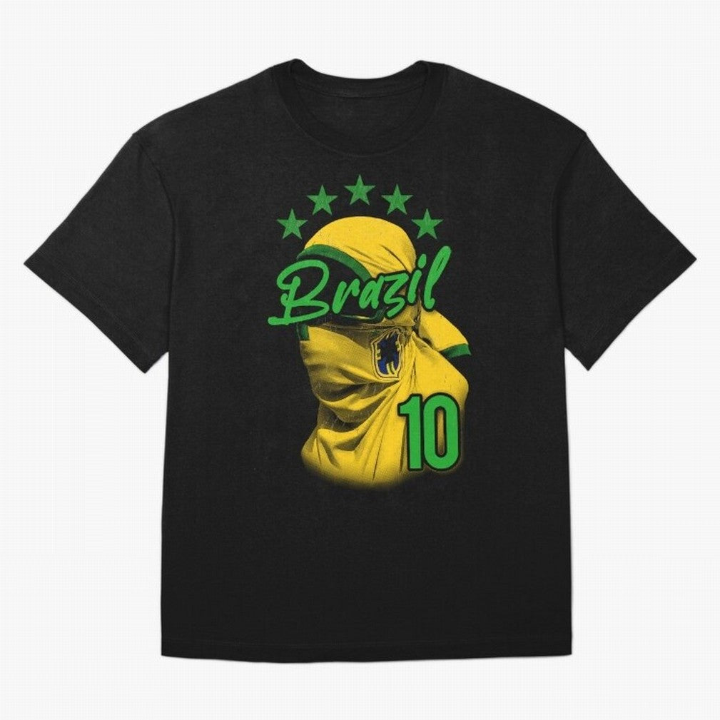 Design Brazil 10 Classic T-Shirt Celebrate FIFA World Cup 2026 Group Stage for Fans of Mbappe and Neymar and Brazil, Bringing Soccer Culture, Superstar Moments, National Team Dreams and Competitive Fire; Great for Supporters Who Love Legendary