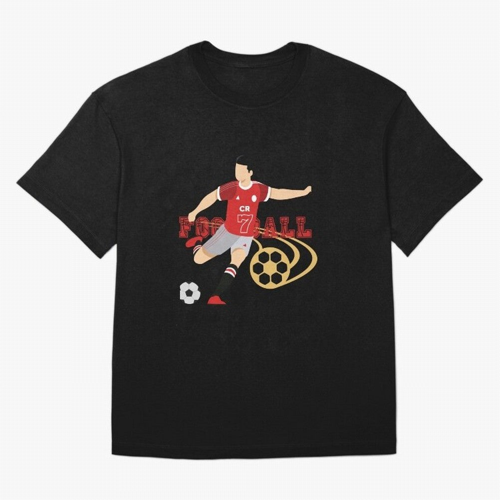 Ronaldo Football Icon Oversized T-Shirt Back the Journey through FIFA World Cup 2026 for Fans of Messi, CR7 and Mbappe and Germany, Bringing Game Day Rituals, Football Legends, Country Pride and the Road to the Final; Created for Match Day Parties,