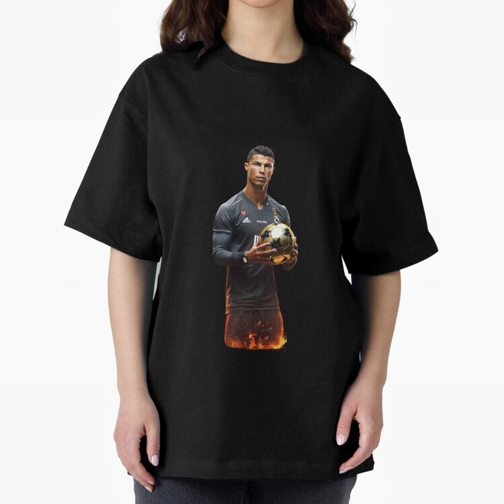 Real Goat Cristiano Ronaldo Oversized T-Shirt Represent Fans Who Live for the FIFA World Cup 2026 USA Canada Mexico Journey through CR7 Highlights, France Pride, Football History, Final Match Energy, Crowd Noise and Once in a Lifetime Moments; Made