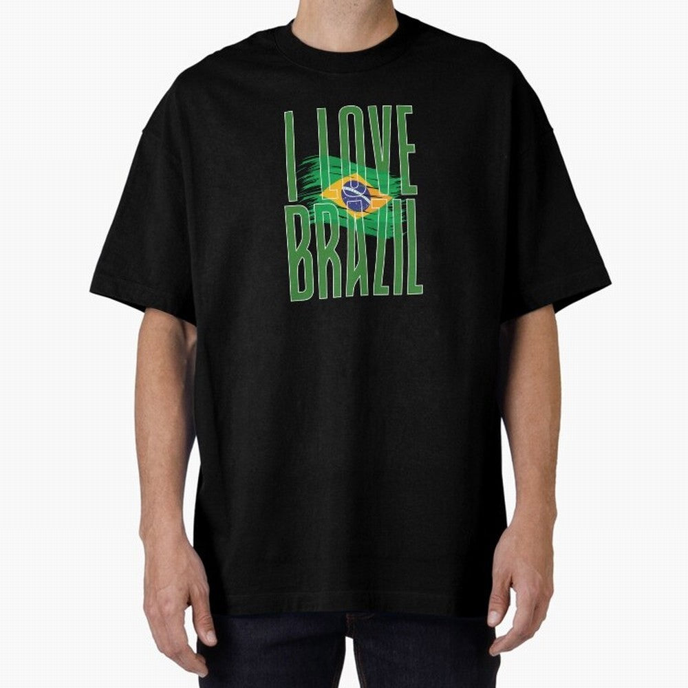 Art I Love BRAZIL Classic T-Shirt Capture Stadium Memories from the FIFA World Cup 2026 Group Stage Journey through Neymar Highlights, Portugal, Spain and Germany Pride, Soccer Culture, Superstar Moments, National Team Dreams and Competitive Fire;
