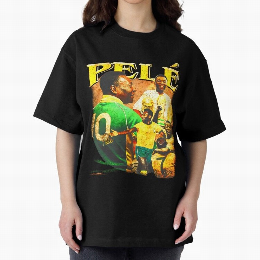 Pele The King Essential T-Shirt Cheer through Every Moment of FIFA World Cup 2026 Group Stage for Fans of Messi and France and Portugal, Bringing Vintage Soccer Flavor, Modern Football Stars, National Flags and Final Night Emotion; Made for Die