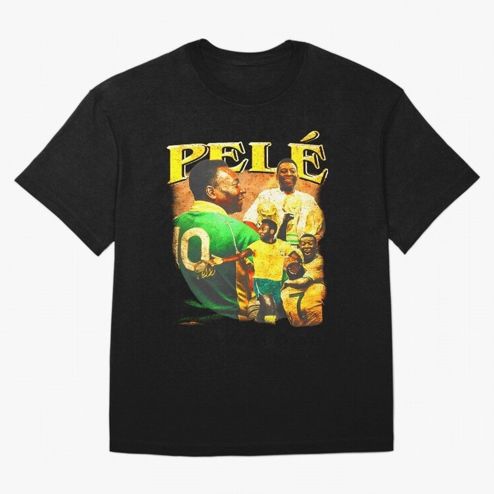 Pele The King Essential T-Shirt Cheer through Every Moment of FIFA World Cup 2026 Group Stage for Fans of Messi and France and Portugal, Bringing Vintage Soccer Flavor, Modern Football Stars, National Flags and Final Night Emotion; Made for Die