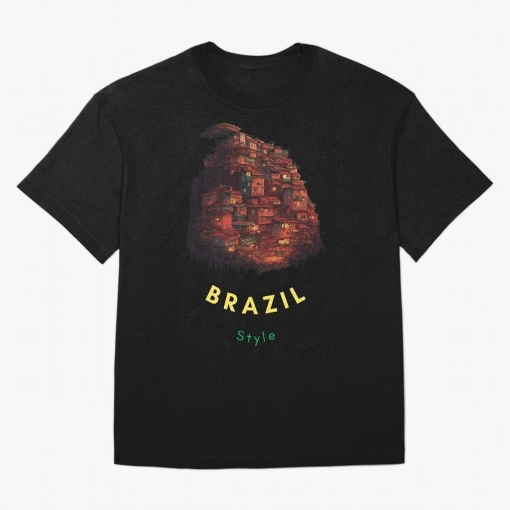 Brazil Style, Japanese Architecture Classic T-Shirt Feel the Heartbeat of Global Football Passion for FIFA World Cup 2026 Group Stage, Centered on CR7 and Messi, England, Football Festival Excitement, Trophy Ambitions, Country Rivalries and Star
