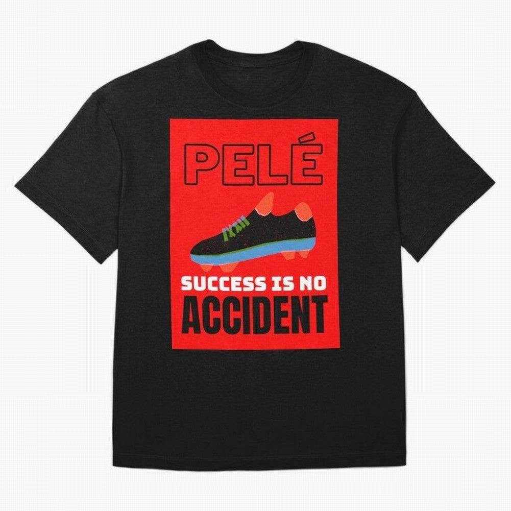 Pele Quote Success Is No Accident Graphic Classic T-Shirt Show Match Day Excitement for Match Day Hype around FIFA World Cup 2026, CR7 and Messi, Spain, Championship Spirit, Famous Goals, Roaring Crowds and International Football Unity; Great for