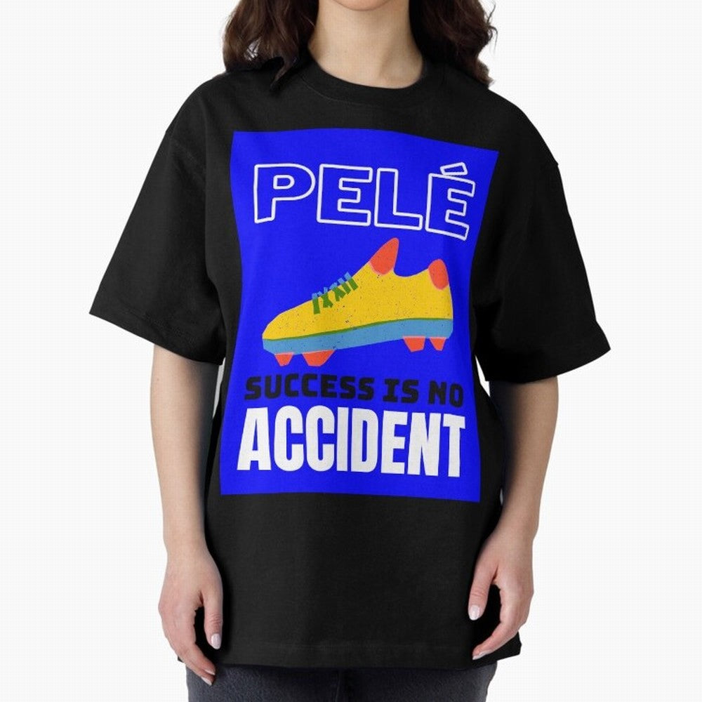 Pele Quote Success Is No Accident Graphic Classic T-Shirt Represent Football Lovers during the FIFA World Cup 2026 Group Stage Journey through Cristiano Ronaldo Highlights, Spain and Netherlands Pride, Football Passion, Legendary Performances,