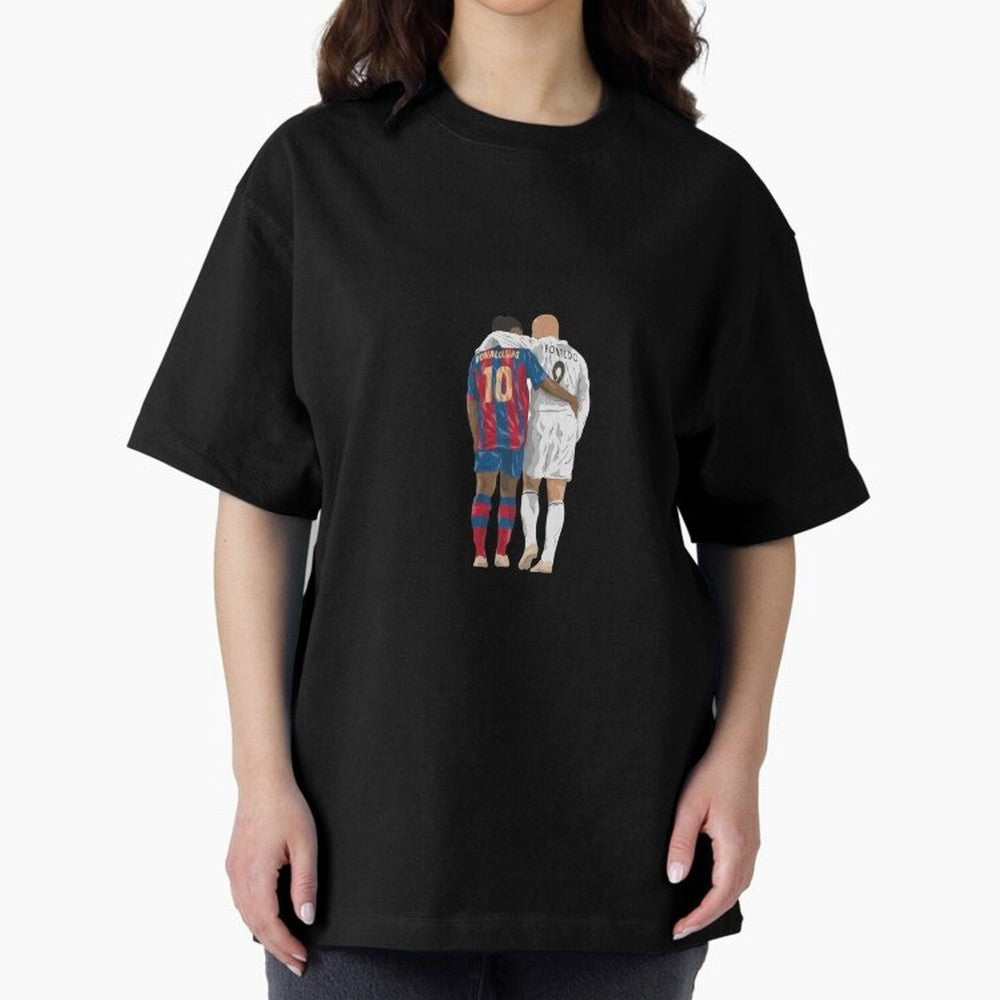 Ronaldinho, Ronaldo Minimalist Oversized T-Shirt Represent Fans Who Live for Match Day Hype around FIFA World Cup 2026, Haaland, Portugal, Stadium Memories, Football Loyalty, International Chants and Championship Tradition; Perfect for People Who