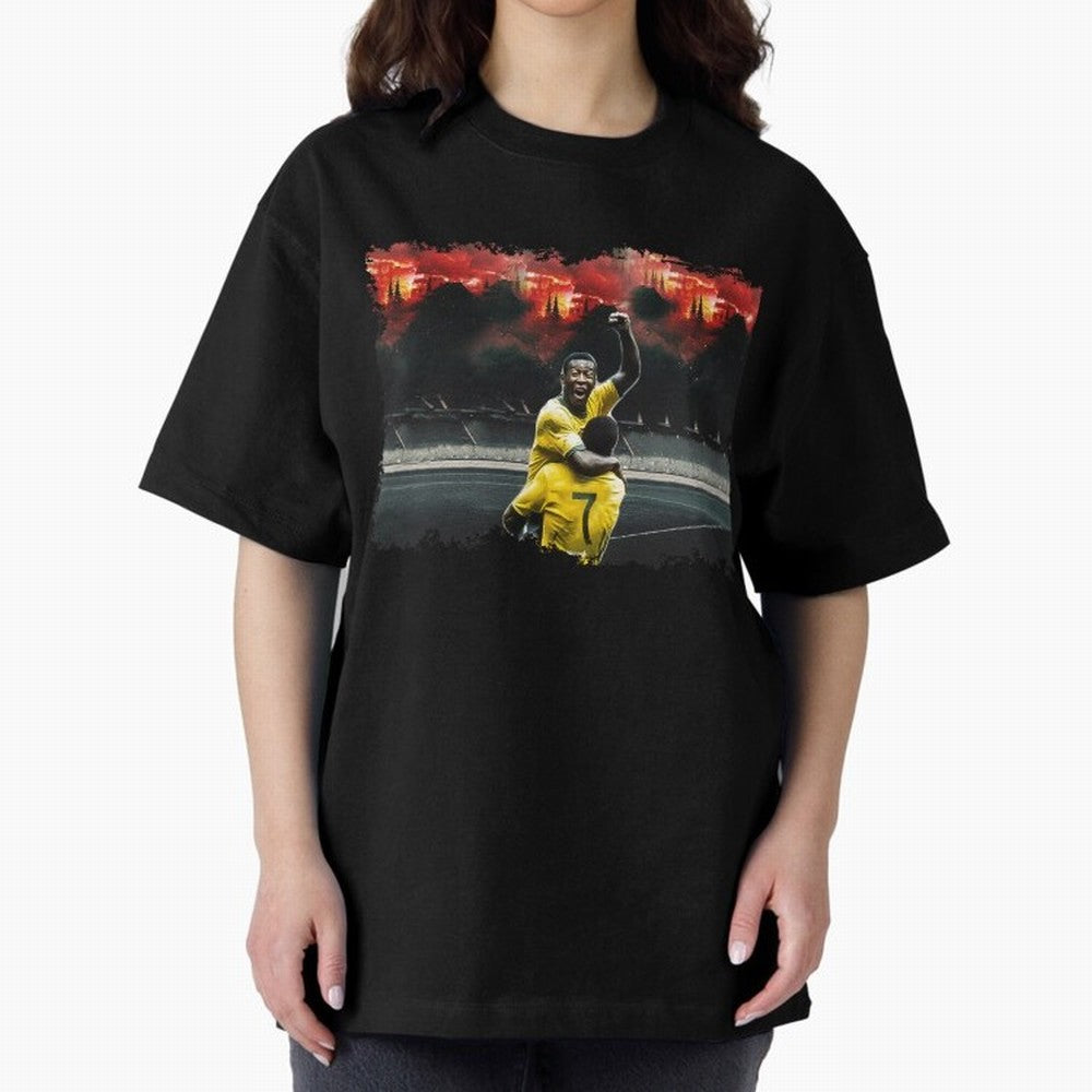 Pele 8K Classic T-Shirt Follow the Road to FIFA World Cup 2026 USA Canada Mexico Capturing Messi, Neymar and Mbappe, Spain Energy, Championship Spirit, Famous Goals, Roaring Crowds and International Football Unity; Created for Match Day Parties,
