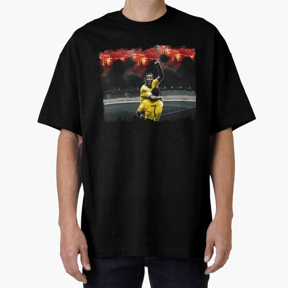 Pele 8K Classic T-Shirt Follow the Road to FIFA World Cup 2026 USA Canada Mexico Capturing Messi, Neymar and Mbappe, Spain Energy, Championship Spirit, Famous Goals, Roaring Crowds and International Football Unity; Created for Match Day Parties,