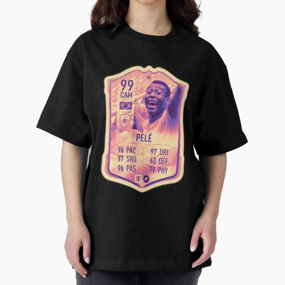 Pele Oversized T-Shirt Celebrate the Next Chapter of FIFA World Cup 2026 Group Stage Connected to Messi, CR7 and Mbappe, Spain and Netherlands Energy, Worldwide Fan Energy, Dramatic Goals, Stadium Lights and Championship Celebrations; Perfect for