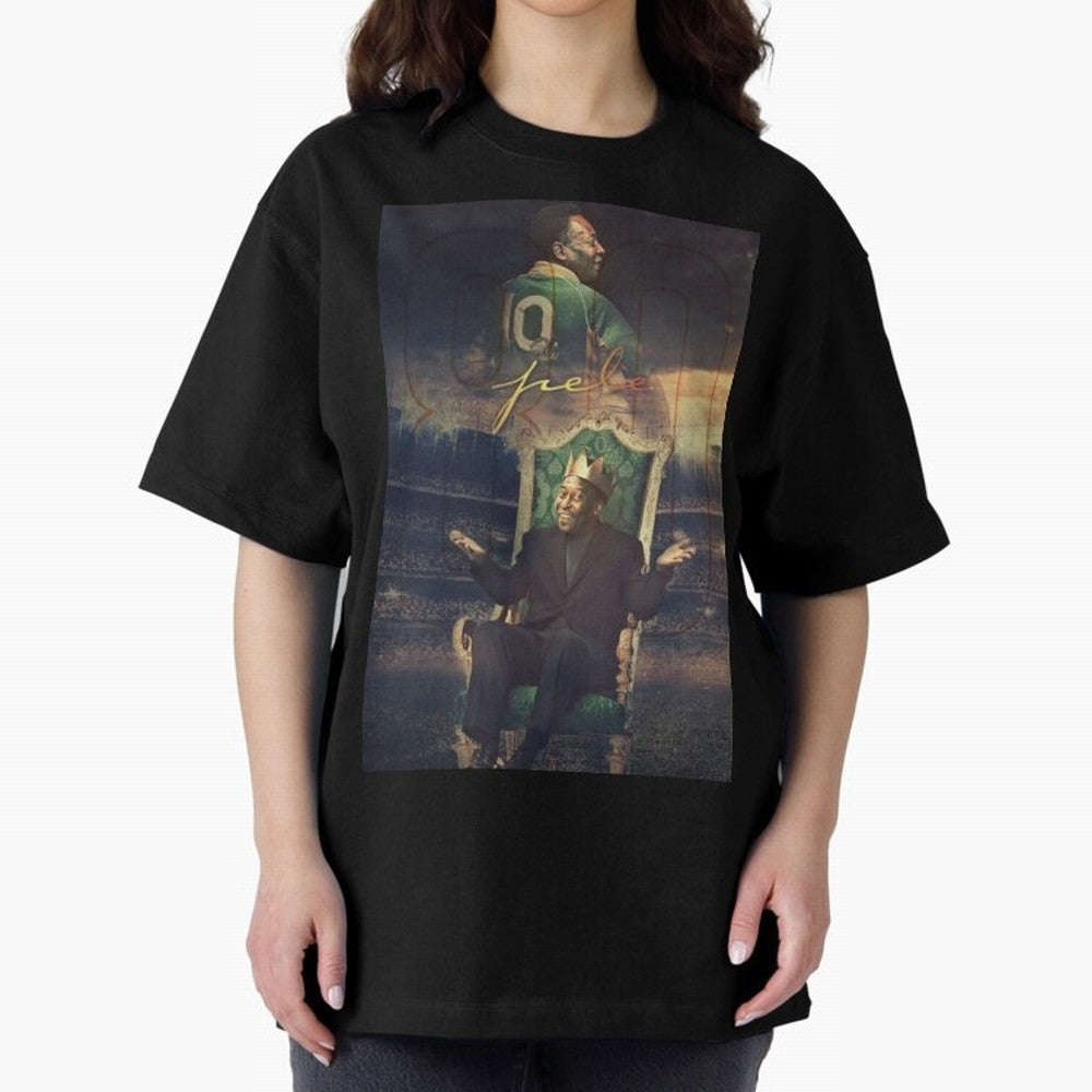 Pel¨¦ Pel¨¦ Pel¨¦ Pele Pele Pele Brazil Brazil Oversized T-Shirt Celebrate the Magic of FIFA World Cup 2026 for Fans of Cristiano Ronaldo and Argentina and Brazil, Bringing Fan Favorite Moments, National Team Passion, Big Match Drama and Soccer