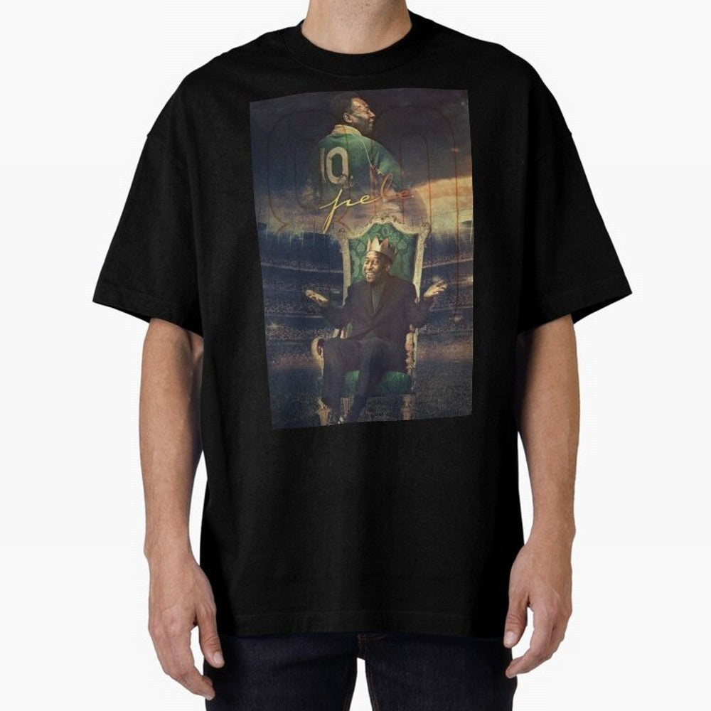 Pel¨¦ Pel¨¦ Pel¨¦ Pele Pele Pele Brazil Brazil Oversized T-Shirt Celebrate the Magic of FIFA World Cup 2026 for Fans of Cristiano Ronaldo and Argentina and Brazil, Bringing Fan Favorite Moments, National Team Passion, Big Match Drama and Soccer