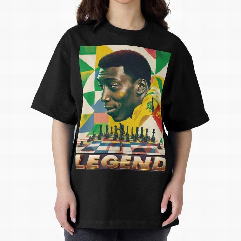 Signed Pele Shirt Oversized T-Shirt Keep the Legacy of FIFA World Cup 2026 USA Canada Mexico Built around CR7 and Messi, Brazil, Portugal and Argentina Energy, Vintage Soccer Flavor, Modern Football Stars, National Flags and Final Night Emotion;