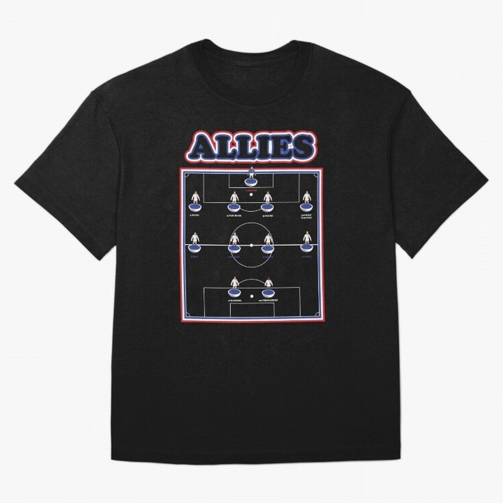 The Allies Team Line Up Oversized T-Shirt Build FIFA World Cup 2026 USA Canada Mexico for Fans of Neymar, Haaland and Cristiano Ronaldo and Portugal, Spain and Germany, Bringing Championship Spirit, Famous Goals, Roaring Crowds and International