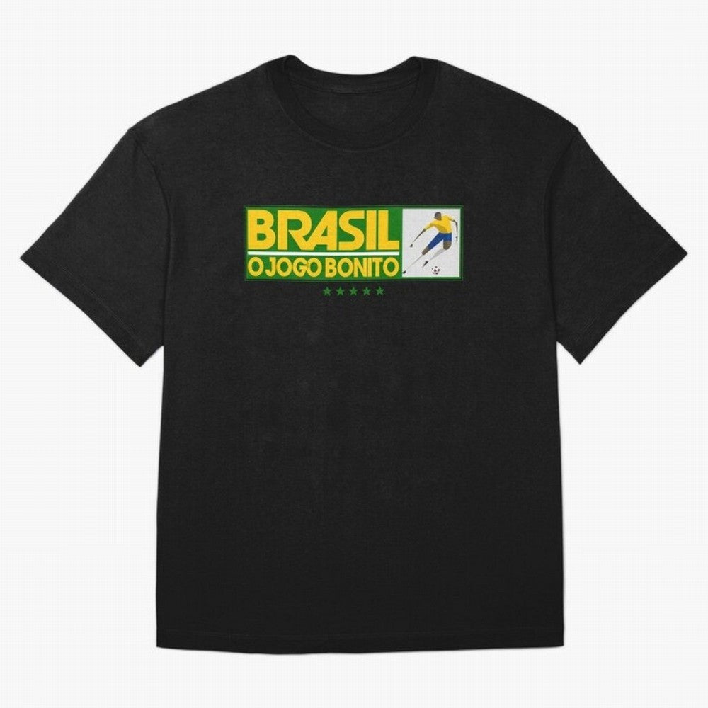 O jogo bonito Oversized T-Shirt Capture the FIFA World Cup 2026 Journey through Cristiano Ronaldo, Haaland and CR7 Highlights, Brazil Pride, Classic Soccer Heritage, Championship Pressure, Fan Loyalty and International Pride; Great for Watch