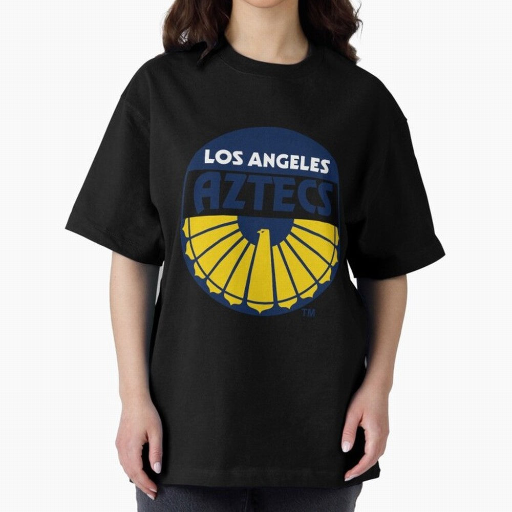 LA AZTECS200 Oversized T-Shirt Celebrate Football Heritage in FIFA World Cup 2026 USA Canada Mexico for Fans of Neymar, Haaland and Cristiano Ronaldo and Brazil, Bringing Soccer Culture, Superstar Moments, National Team Dreams and Competitive Fire;