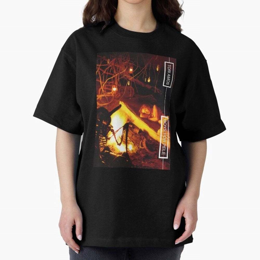 Tori Amos Boys For Pele Promo Alt Cover Album Art Fireside202 Oversized T-Shirt Turn Football Passion into FIFA World Cup 2026 Group Stage Spirit, Inspired by Argentina, CR7 and Messi, Match Day Excitement, Supporter Culture, Golden Goals and