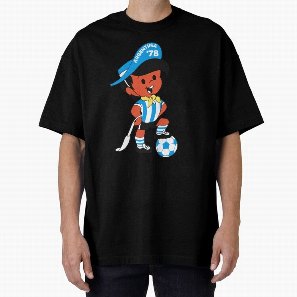 Argentina 78 Mascot Print1 Essential T-Shirt Bring Global Football Passion for FIFA World Cup 2026, Made for Neymar, Haaland and Cristiano Ronaldo, France and Portugal, Worldwide Fan Energy, Dramatic Goals, Stadium Lights and Championship