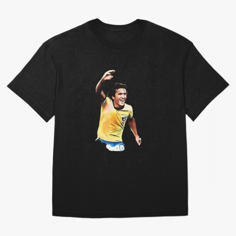 Legends of The Beautiful Game Cartoon Collection Legends Arthur Zico 2 Cartoon Artwork134 Oversized T-Shirt Capture the FIFA World Cup 2026 Journey through CR7 and Messi Highlights, Portugal Pride, Football Passion, Legendary Performances, Festival
