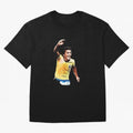 Legends of The Beautiful Game Cartoon Collection Legends Arthur Zico 2 Cartoon Artwork134 Oversized T-Shirt Capture the FIFA World Cup 2026 Journey through CR7 and Messi Highlights, Portugal Pride, Football Passion, Legendary Performances, Festival