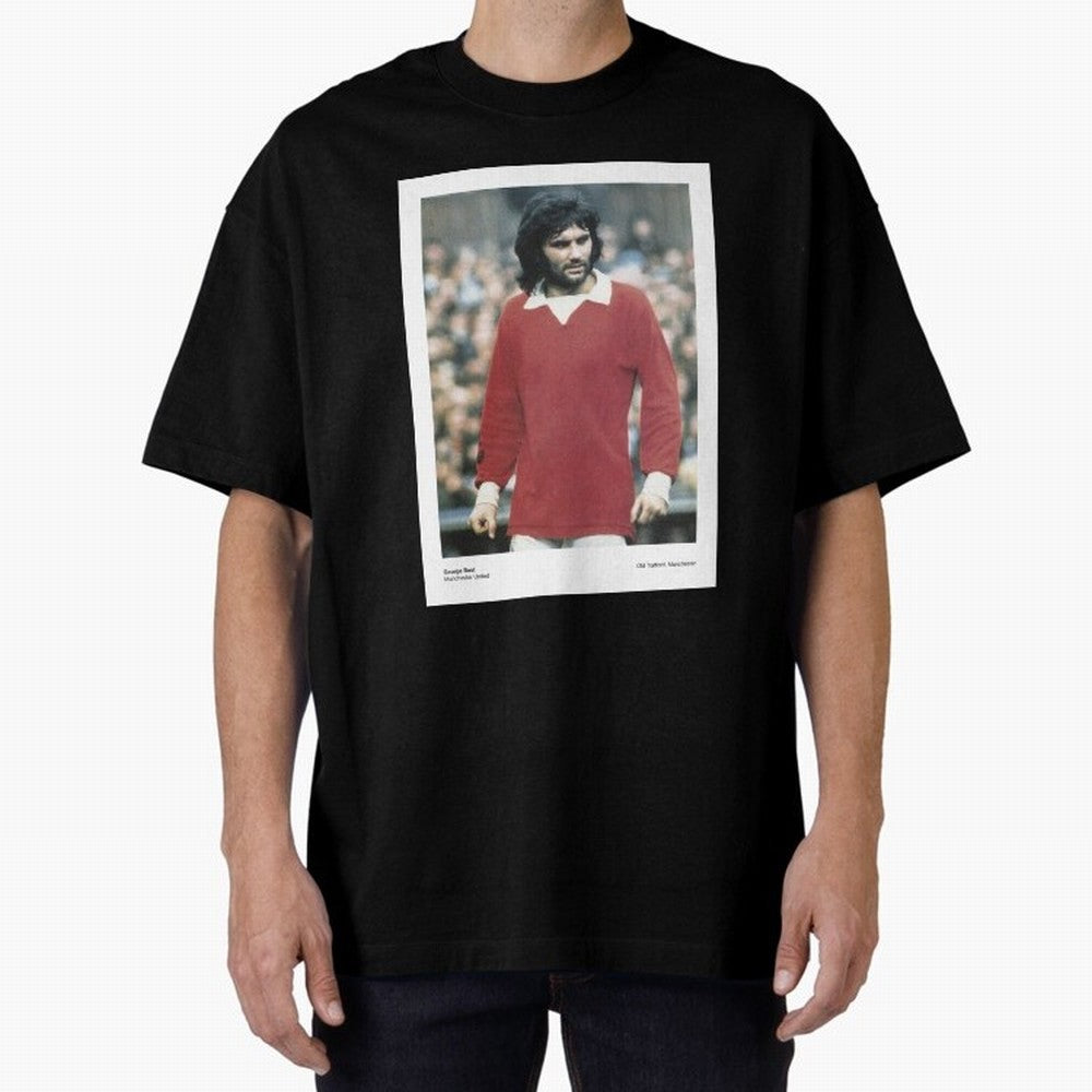 George Best Manchester United1 Oversized T-Shirt Honor Champions and Dreams in Global Football Passion for FIFA World Cup 2026 USA Canada Mexico, Featuring Mbappe, Germany, Stadium Memories, Football Loyalty, International Chants and Championship
