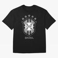 BRASIL NATIONAL FOOTBALL TEAM LOGO Oversized T-Shirt Turn Up for Match Day Hype around FIFA World Cup 2026, Haaland and Mbappe, Spain, Tournament Hype, Historic Matchups, Family Viewing Parties and Global Sports Pride; Created for Match Day